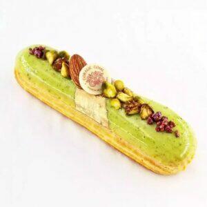 Éclair Pistache Fleur d'Oranger