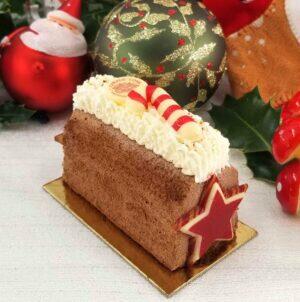 Buchette chocolat noir & lait - caramel - praliné cacahuètes