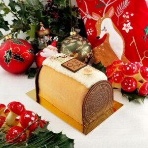 Buche Abricot - amandes - fleur d'oranger (4/5 parts)