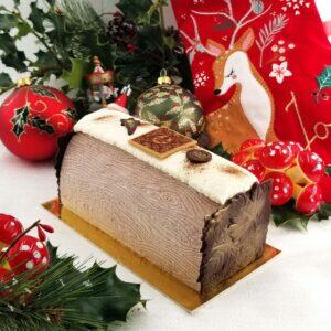 Buche Marron - vanille  Madagascar - noisette (6/8 Parts)